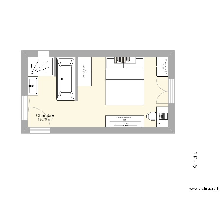 Suite parentale 1. Plan de 0 pièce et 0 m2