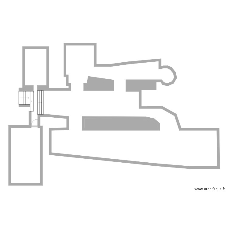 plano bodega abajo . Plan de 0 pièce et 0 m2