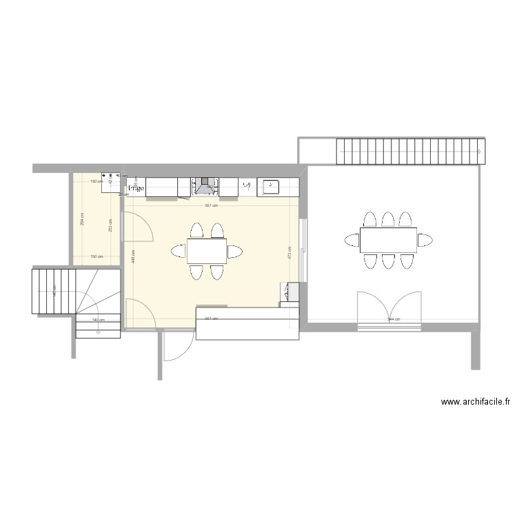 foyer. Plan de 1 pièce et 30 m2