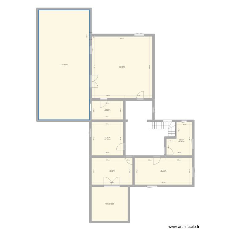 Etage villa. Plan de 0 pièce et 0 m2