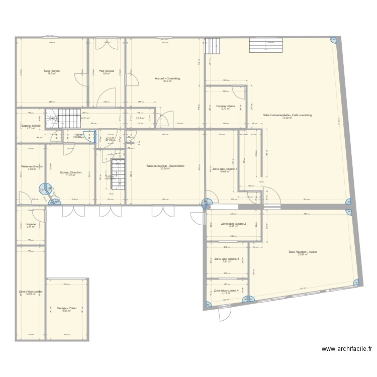 GOULE BENEZE plan RDC. Plan de 0 pièce et 0 m2