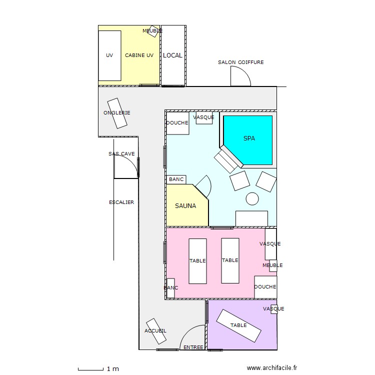 HAMMAM SAUNA 2. Plan de 0 pièce et 0 m2