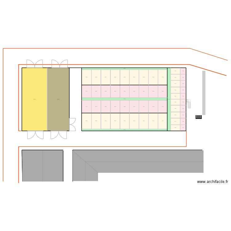 Projet courette extérieur 2. Plan de 0 pièce et 0 m2