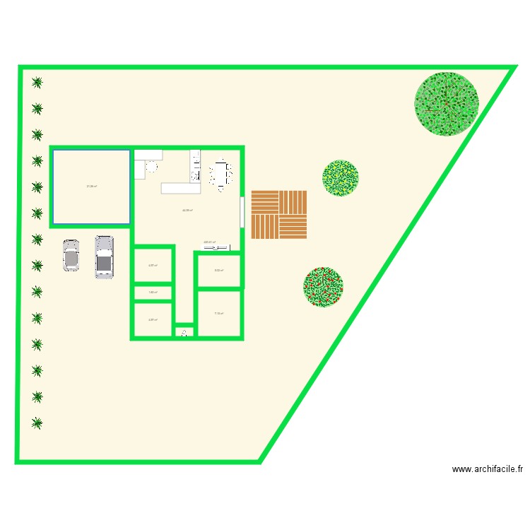 Terrain . Plan de 0 pièce et 0 m2