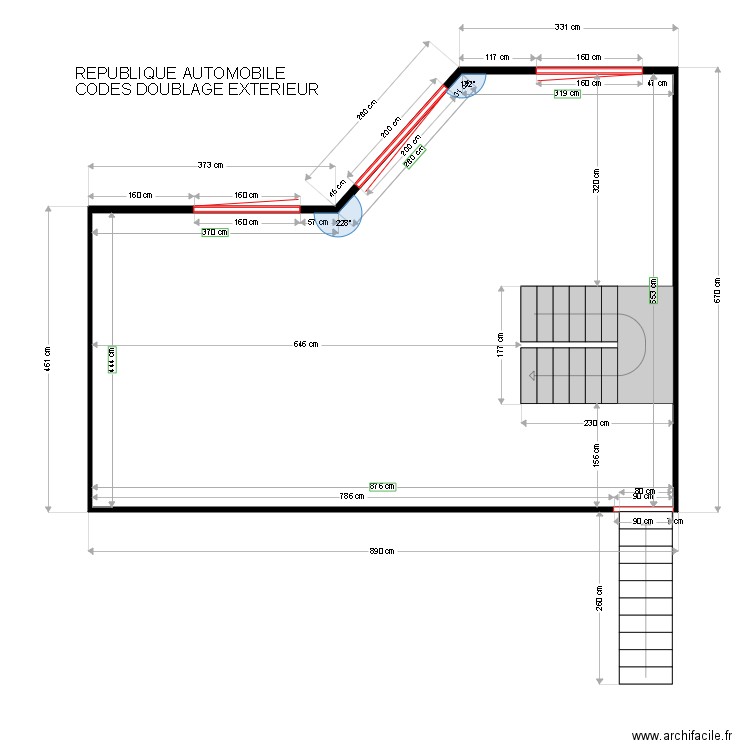 CODES DOUBLAGE EXTERIEUR. Plan de 0 pièce et 0 m2