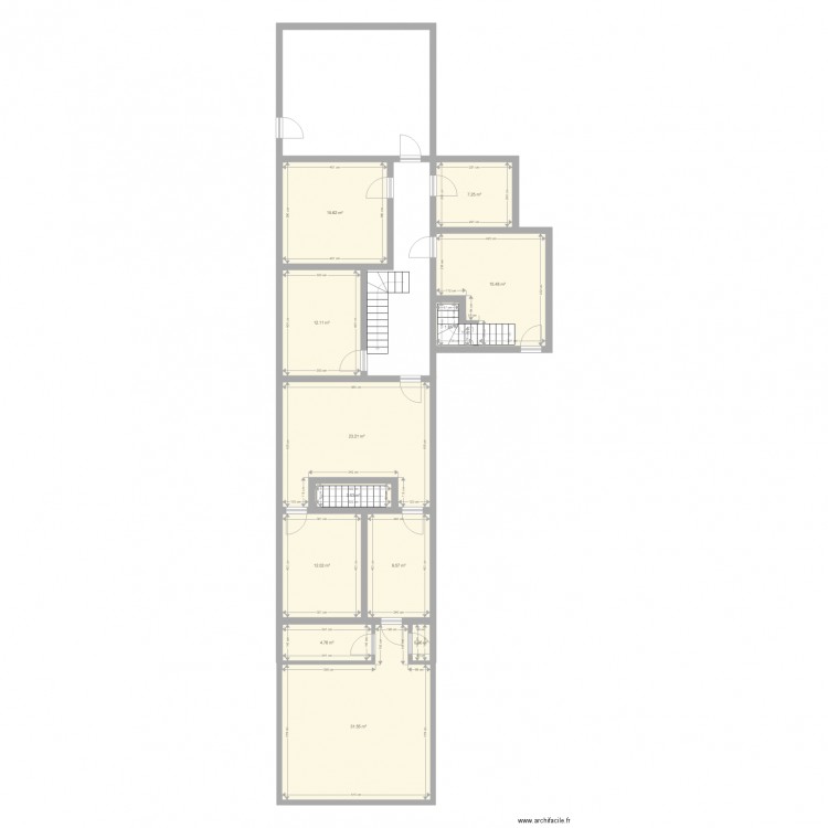 brétizel rdc . Plan de 0 pièce et 0 m2