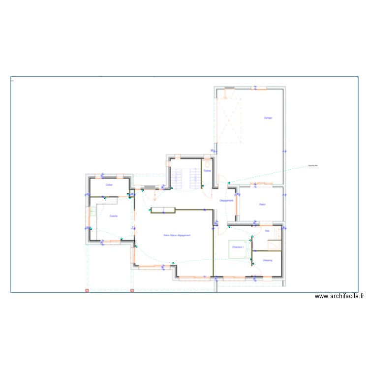 RDC Commande KNX. Plan de 0 pièce et 0 m2