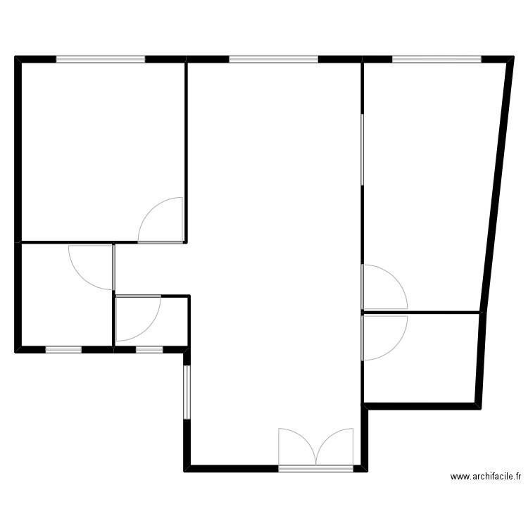 Polo Courbevoie 1. Plan de 4 pièces et 508 m2