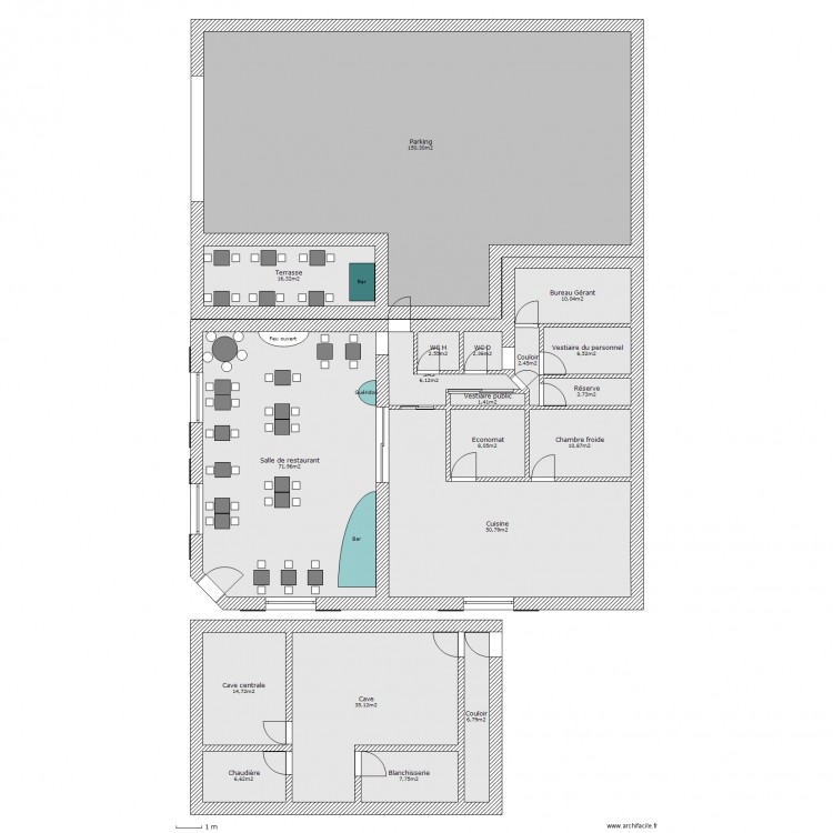 Plan Restaurant Monographie EFPME 2013-2014 - 1-CE-A09-PE. Plan de 0 pièce et 0 m2