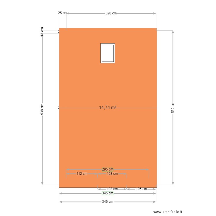 PLAN SAINT LYSE. Plan de 2 pièces et 29 m2