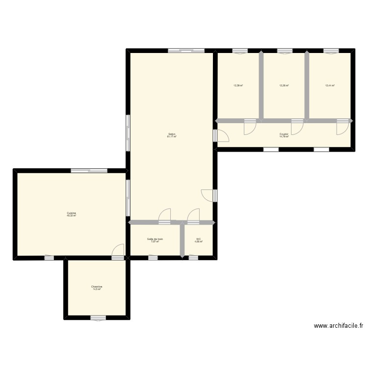 PLAN MAISON SDET. Plan de 9 pièces et 179 m2