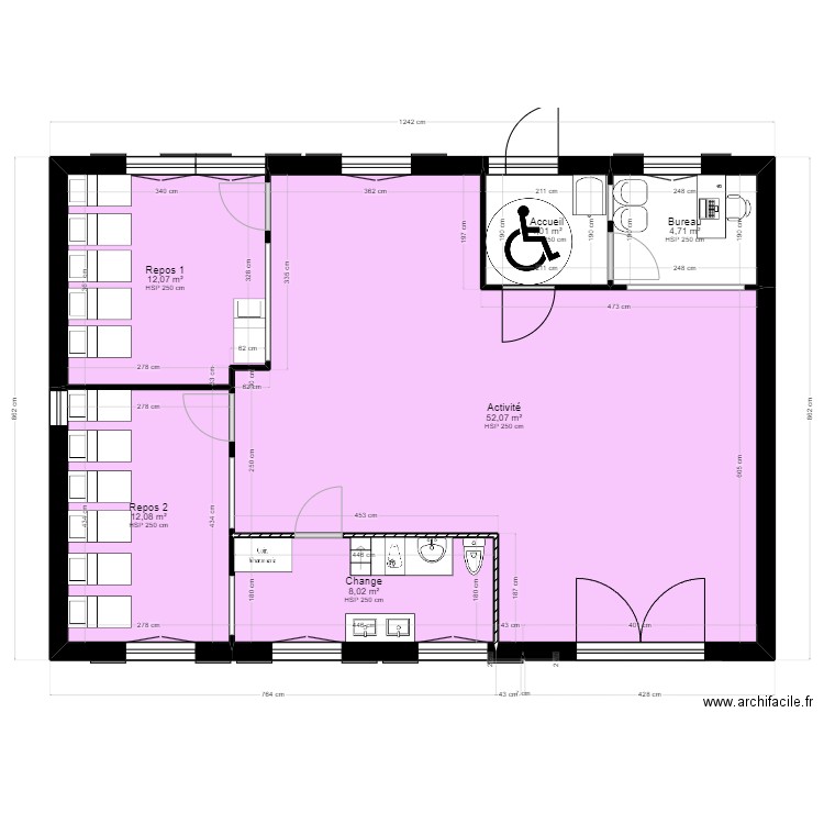 01 - KB - Projet V2. Plan de 9 pièces et 184 m2