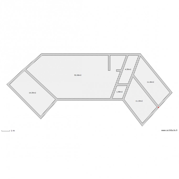 plan 1. Plan de 0 pièce et 0 m2