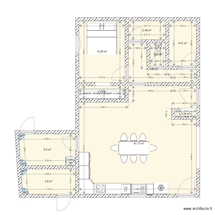 maison2. Plan de 0 pièce et 0 m2