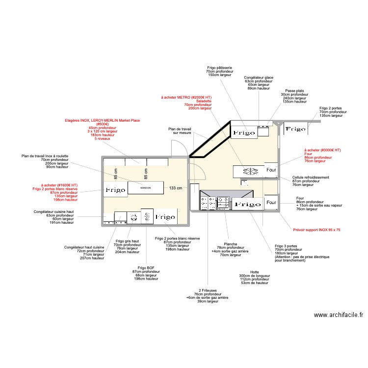 Cuisine ITXASOA - V3. Plan de 4 pièces et 39 m2