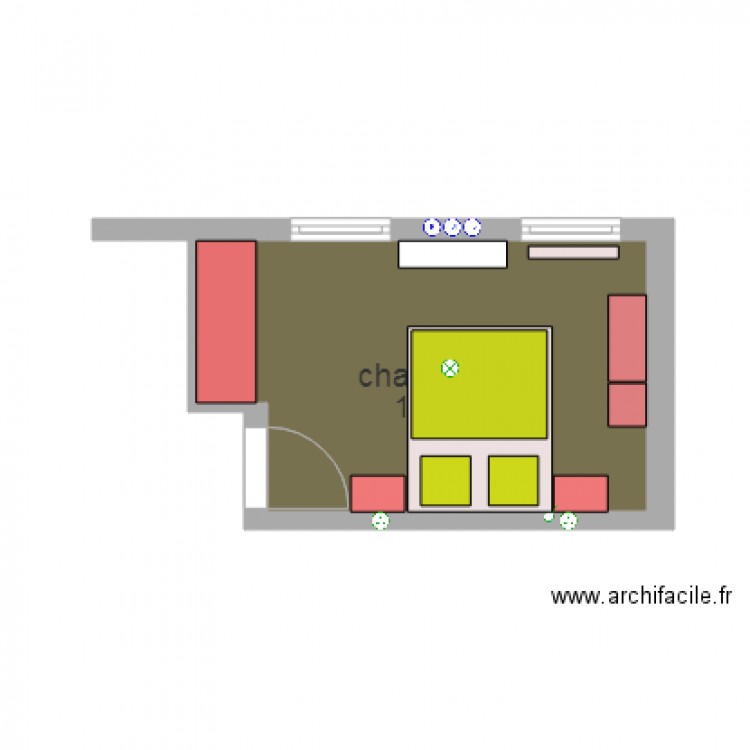 chambre 1. Plan de 0 pièce et 0 m2