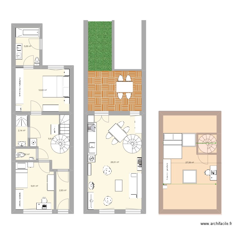 1750. Plan de 0 pièce et 0 m2