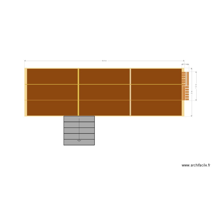 Terrasse. Plan de 0 pièce et 0 m2