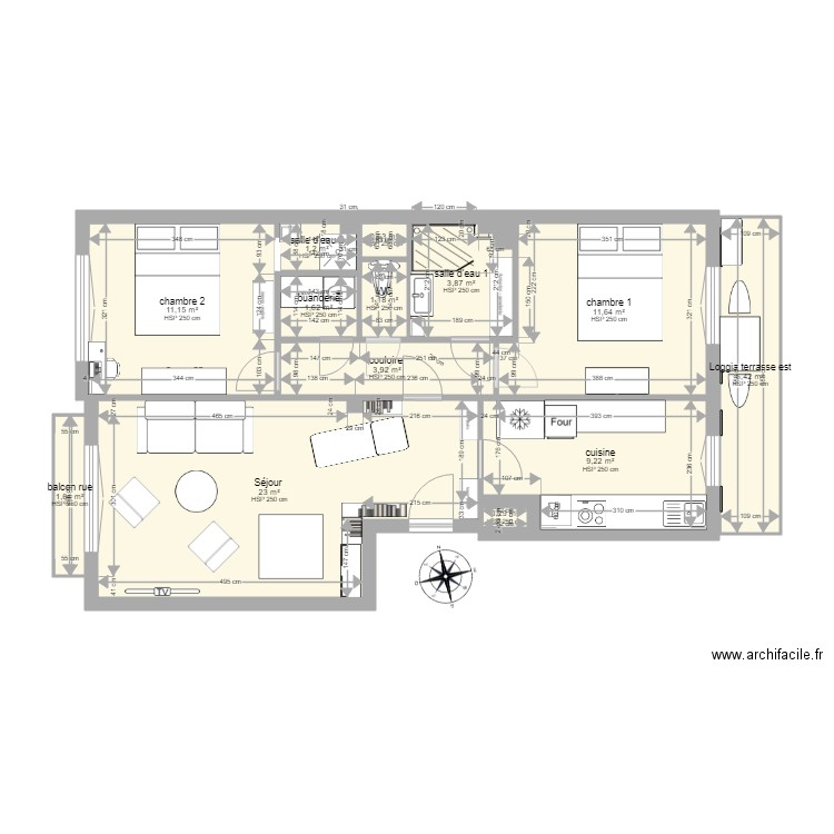 M221 b. Plan de 0 pièce et 0 m2