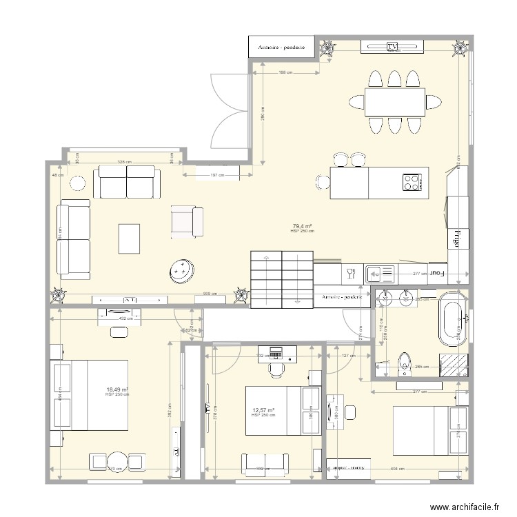 Maison. Plan de 0 pièce et 0 m2