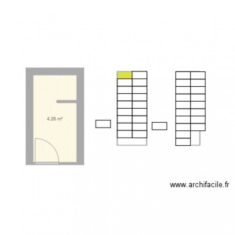 SDB CALINE. Plan de 0 pièce et 0 m2