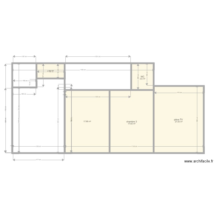 maison projet parençay Etage 1. Plan de 0 pièce et 0 m2