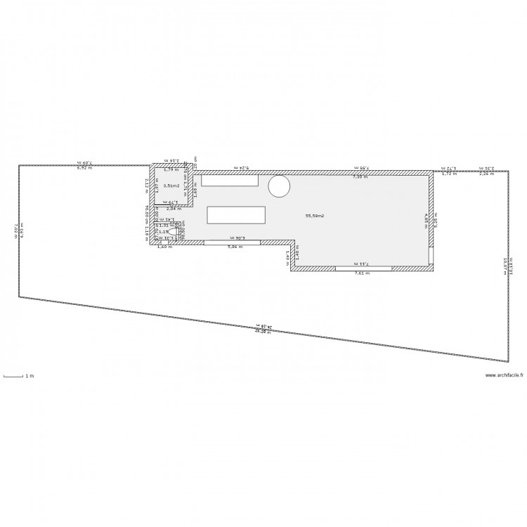 terrasse. Plan de 0 pièce et 0 m2