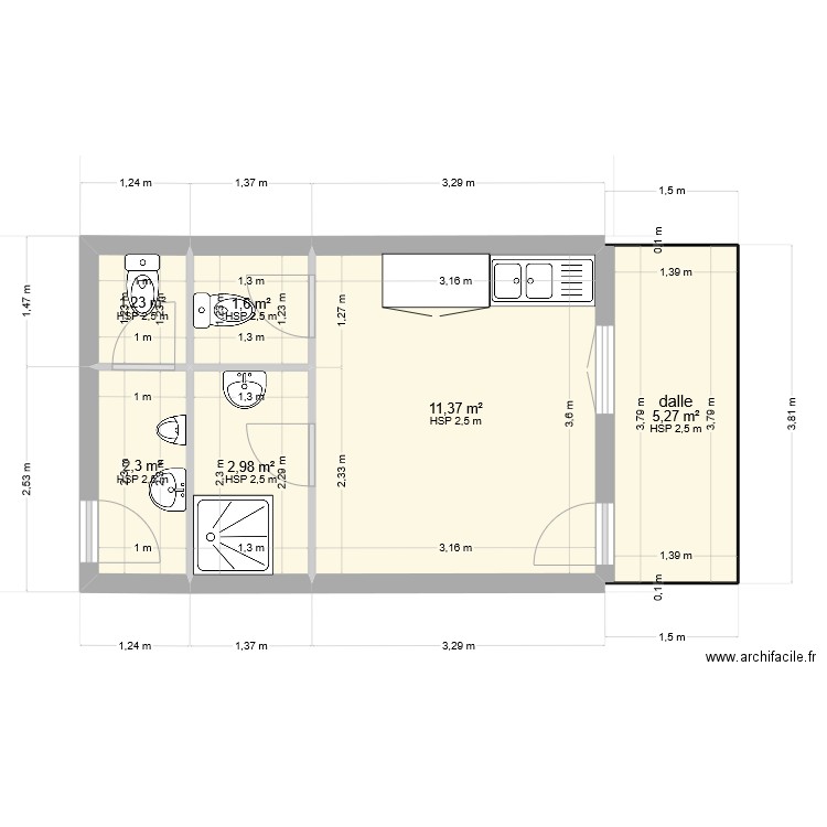 kulman. Plan de 0 pièce et 0 m2