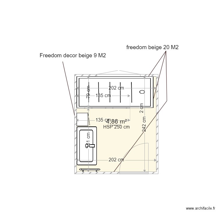 M Cariou. Plan de 0 pièce et 0 m2