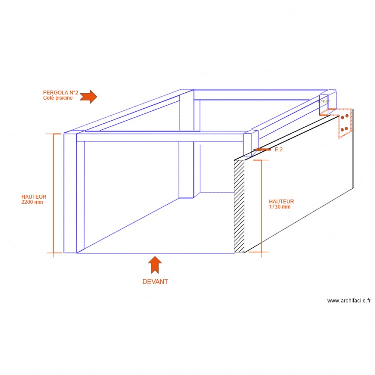 VAUTIER PERGOLA 2. Plan de 0 pièce et 0 m2