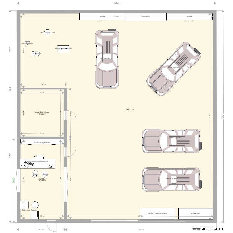 Garage. Plan de 0 pièce et 0 m2