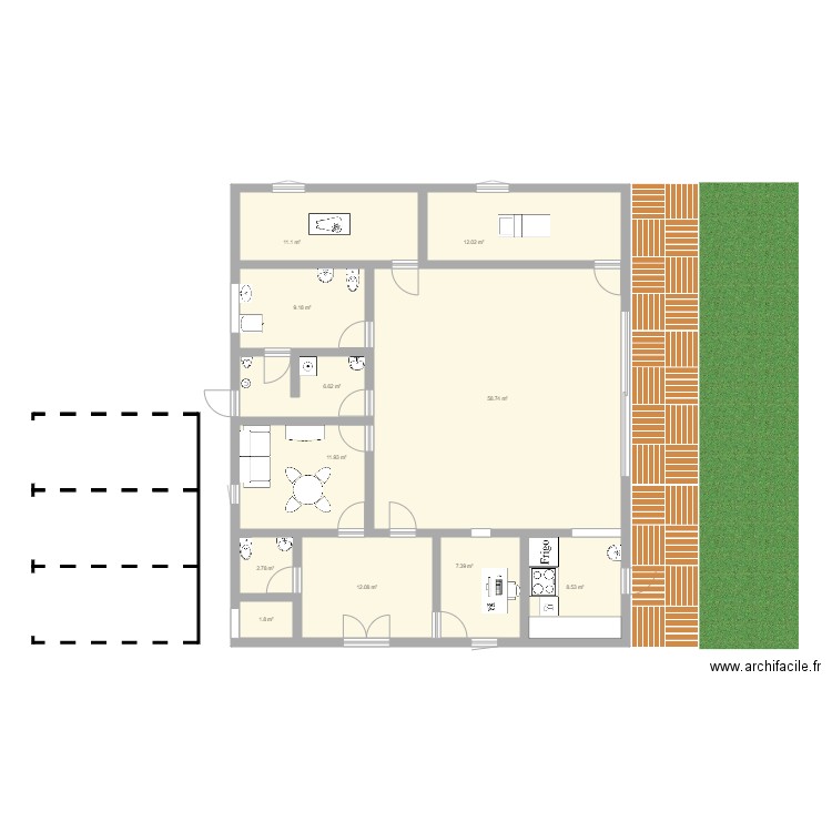 Plan Micro Crèche Hostun. Plan de 0 pièce et 0 m2