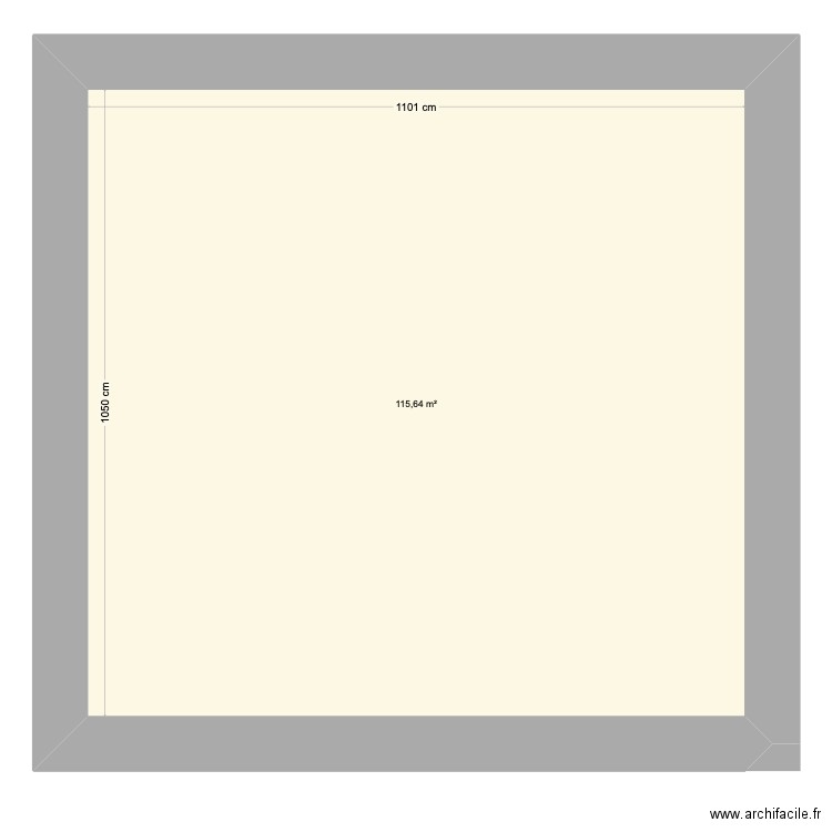 Maison. Plan de 1 pièce et 116 m2