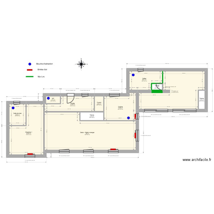 ML24014679. Plan de 25 pièces et 299 m2