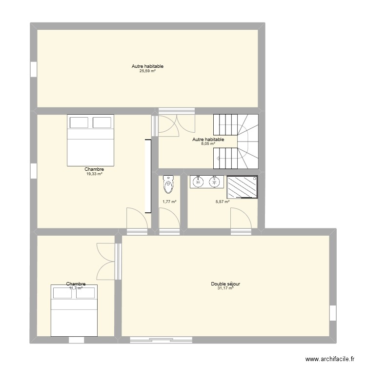 home. Plan de 7 pièces et 103 m2