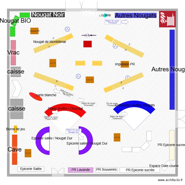 Boutique Est_modèle2025 V0. Plan de 1 pièce et 391 m2