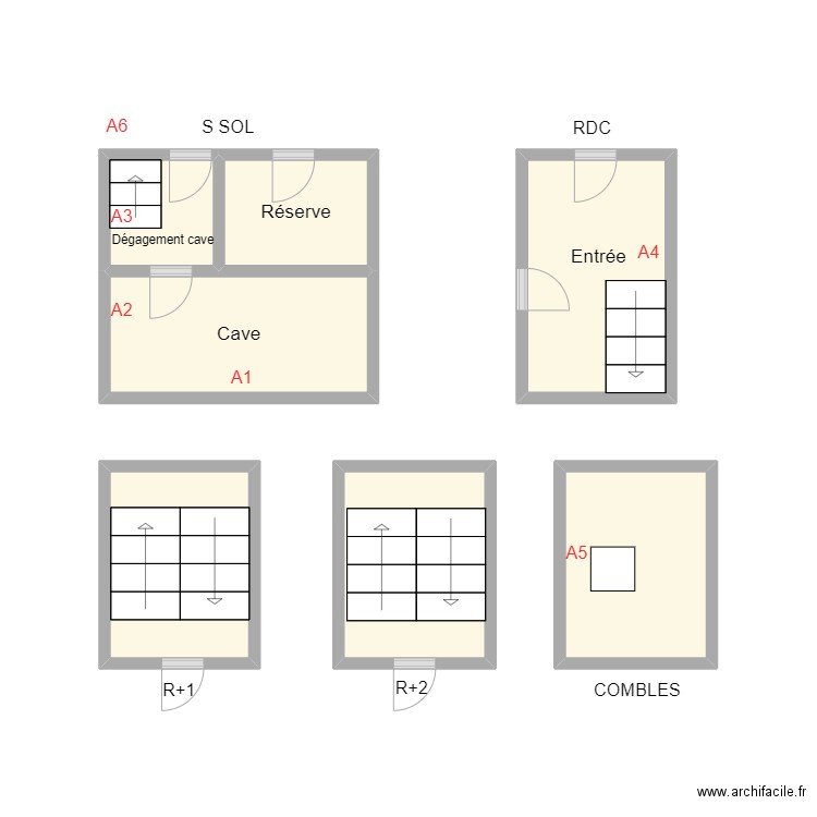 2410 INDIVISION KERAMBRUN PC. Plan de 7 pièces et 15 m2