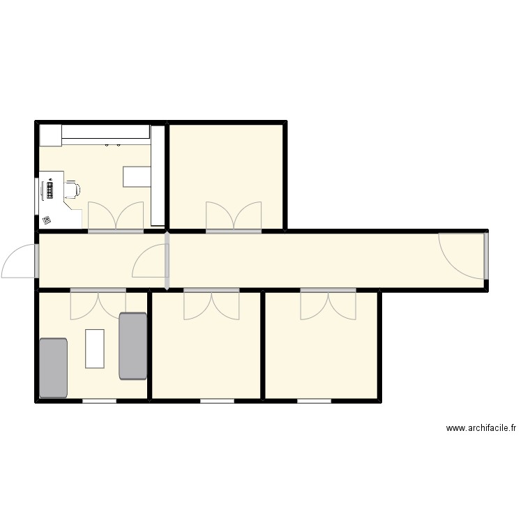 STK - Music Practise Rooms v2. Plan de 7 pièces et 63 m2