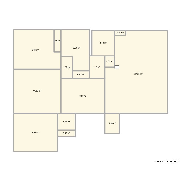 Appartement Bayonne. Plan de 16 pièces et 85 m2