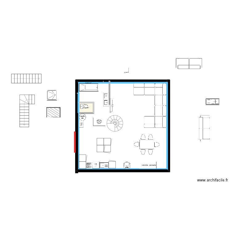 1139. Plan de 2 pièces et 1 m2