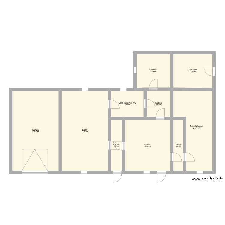 Plan maison max. Plan de 10 pièces et 148 m2