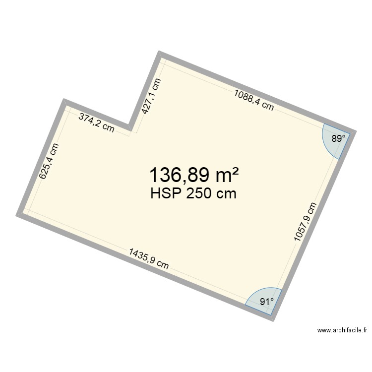 Cadastre9. Plan de 1 pièce et 137 m2