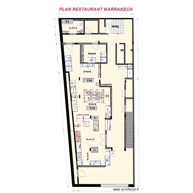 PLAN RESTAURANT MARRAKECH1. Plan de 5 pièces et 193 m2