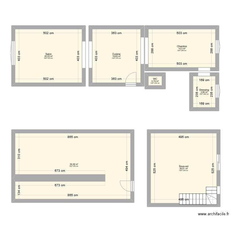 sainte anastasie. Plan de 7 pièces et 119 m2