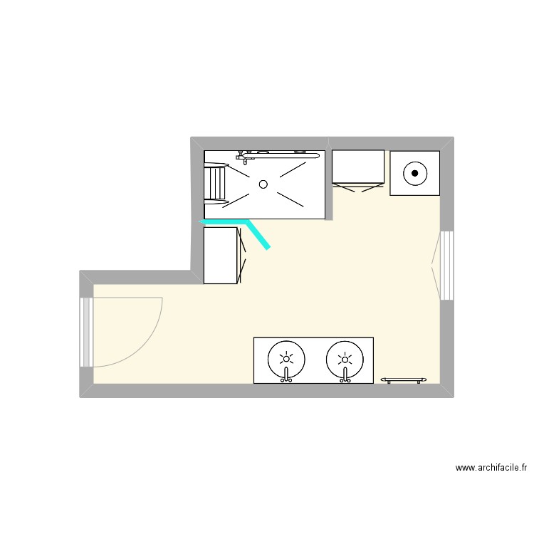 WOJCIESZKO PROP 1. Plan de 1 pièce et 9 m2