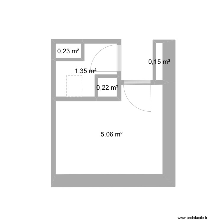 Marie home. Plan de 5 pièces et 7 m2