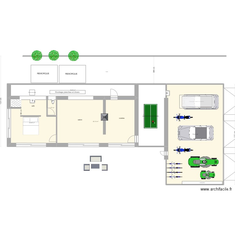 extension magescq. Plan de 5 pièces et 156 m2