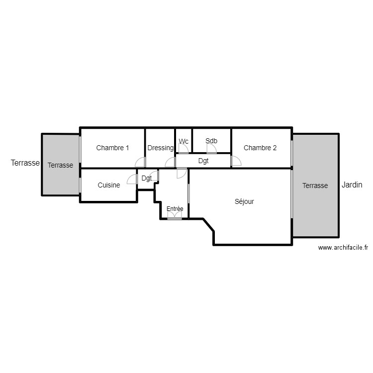 DEQUESNE 1. Plan de 12 pièces et 285 m2