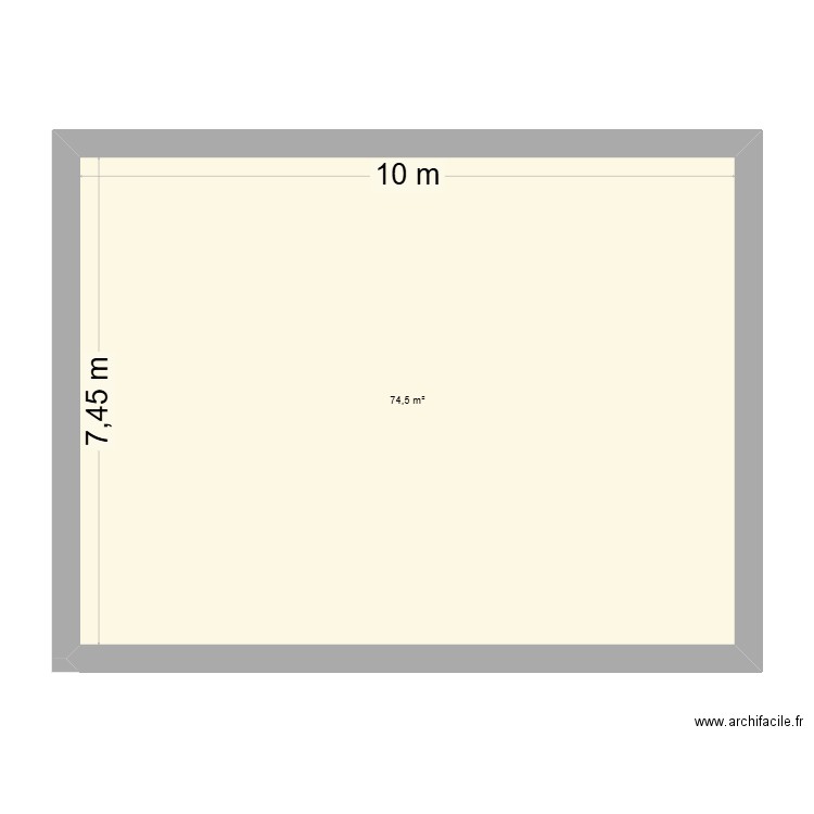 Maison gamache. Plan de 1 pièce et 75 m2