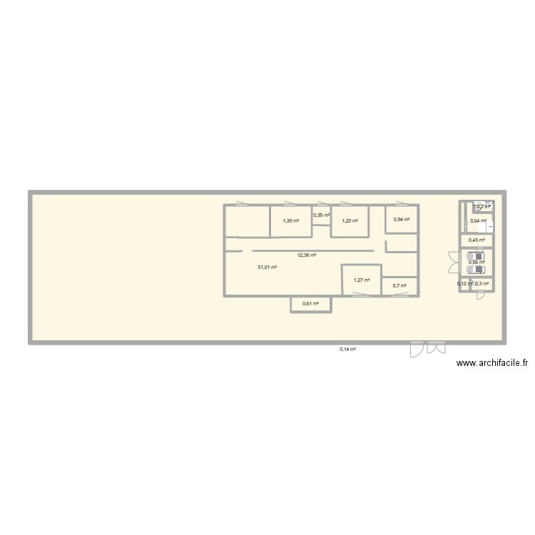 PIX ET RAYONNANT. Plan de 16 pièces et 96 m2